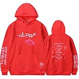 SYXZ Lil Peep Hoodies Liebe Männer Sweatshirts Männer/Frauen Hip Hop Fashion Hoodie Male,Rot,4XL