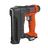 Black + Decker Akku-Tacker (Nagelgröße 14 – 16 mm, Kapazität für 86 Klammern, 20 Impulse/min. variable Schlagkrafteinstellung, für Polster- und Holzarbeiten, Lieferung ohne Akku und Ladekabel) BDCT12N