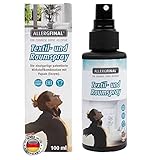 Anti Allergie Spray präventiv bei Allergien – Milben-, Bettwanzen-, Tierallergien (Katzen-Hunde und andere), Pollen, Schimmelsporen, Milbenspray für Matratzen–und mehr. Spray 100ml Raum + Tex