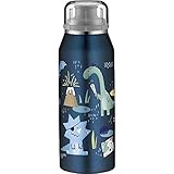 alfi Thermosflasche für Kinder 350ml, isoBottle Piraten, Thermosflasche, Edelstahl Isolierflasche dicht, Wasserflasche 5677.203.035, Kinderflasche 12 Stunden heiß, 24 Stunden kalt, BPA F