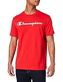 Champion Herren Legacy Classic Logo T-Shirt, Rot, XL