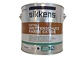 Sikkens Cetol Wetterschutzfarbe Extra Seidenmatt Keim Exculis 9091 Außen 2,5 L