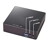 Mini PC,Desktop Computer,with Windows 10 Pro/Linux Ubuntu,Intel Core I7 6500U,(Black),[HUNSN BA02],[64Bit/WiFi AC 3160/1HDMI1.4/2USB3.0/2USB2.0/1LAN/1USB Type-C/with Fan](8G RAM/128G SSD/1TB HDD)