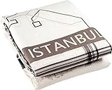 Goldmond Wohndecke Schlafdecke Städte Design in Lammfell Optik 150x200 cm (Istanbul)