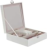 TIANYOU Schmuck Box Ring Organizer Box Medium Schmuck Box Quaste Schmuck Box Frau Schmuck Aufbew