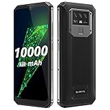 10000mAh-Akku Smartphone ohne Vertrag OUKITEL K15 Plus, 18W Schnellladung+Rückladung, 3GB+32GB, 13MP Dreifachkamera, Android 10 Dual-SIM-Handy, 6,52’’HD+,Fingerabdruck-Gesichtserkennung NFC Schw