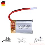 Himoto HSP Original Li-Po 300mAh 3.7V Akku für RC Flugzeug XK Wltoys A100, A110, A120 , A130 RC Flieger Ersatzteil, Ersatzakku mit 2-polig
