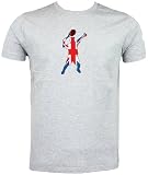 Best of British Sport, Union Jack Tennis T-Shirt, Grau - grau - Größe: X-Larg