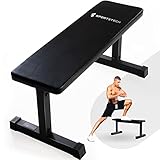 SPORTSTECH Hantelbank für das Home Gym | Fitnessgeräte für Zuhause | Gym Bench für Muskelaufbau, Krafttraining & Bankdrücken | Flachbank passend zu Kraftstation + Power Rack | Fitness-Bank BRT50