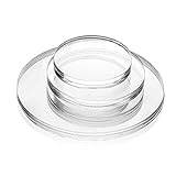 Acrylglas-Zuschnitt Rund – Ø 200 mm, 3 mm stark, Kreiszuschnitt aus Acryl als transparente Acrylglas-Platte, beidseitig foliert, geprüfter UV-Schutz, bruchfest & vielseitig anwendb