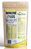 Immun Plus - Vitamine immunsystem stärken mit 14 Vitamine & natürliche Extrakte - enthaltene Vitamin C, Zink, Kurkuma, Selen, Ingwer, Cranberry, Holunder, Knoblauch, Vitamin B12 & Vitamin B6