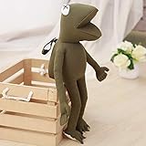 Plüschtiere 45cm Cartoon Tier Stofftier Vivid Premium Weicher Grüner Frosch Plüschpuppe Spielzeugauto Dekoration Kissen für Kinder Erw