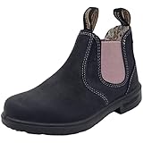 BLUNDSTONE Kids Series Chelsea Boot, Navy/Pale Pink, 34 EU