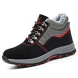 Winter Sicherheitsschuhe Herren Damen S3 Wasserdicht Arbeitsschuhe Stahlkappe Schutzschuhe Warm Gefütterte S
