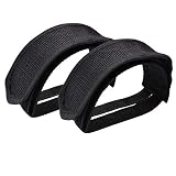 Nicejoy Pedalriemen Fahrrad Kinderfahrrad Fußpedal Straps Toe Clips Straps Doppelkleber Fussstreifen Für Fixed Gear Bike Schwarz Schw