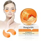 Augenpads Gegen Augenringe, Under Eye Mask, Hyaluron Eye Pads mit Vitamin C Hochkonzentriert, Augenpads Gel für Augenringe, Falten, Feine Linien, Tränensäcke, Puffiness, 30