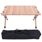 Campingtisch Gartentisch klappbar Roll-Up Klapptisch Buffettisch Tisch Partytisch für 4-6 Personen, für Garten, Terrasse,Balkon,Tragbarer Picknicktisch im Freien für Camping Reisegrill,90x60x42