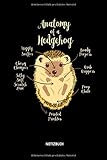 Anatomy Of A Hedgehog - Notizbuch: Lustiges Igel Notizbuch. Tolle Igel Zubehör & Igel Geschenk I