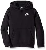 Nike Jungen Sportswear Club Hoody, Schwarz (Black/White), XL (158-170 CM)