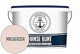 Universelle Wandfarbe MATT Mauverosa Hochdeckende Innenfarbe Rosa // Hamburger Lack-Profi (10 L)
