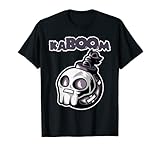 Lustiges Halloween Ka-Boo-m Skelett Schädel Selbstgemachtes Kostüm T-S