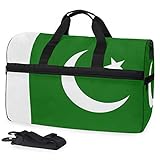 All3DPrint Pakistan-Flagge Reise Duffle Gym Fitness Tasche mit S