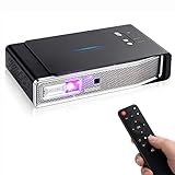 OTHA Mini Projektor, Mini Beamer, 4K Full HD Videoprojektor 3800 Lumen,1280x800,Tragbarer Android DLP Link 3D Home Theater Projektoren, Unterstützt USB IR HDMI AV