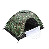 CHAMAIR Camping Zelt, Zelt 4 Personen Camping Wasserdicht, Tarnungs Wasserdichtes Manuelles Strand Zelt, Kuppelzelt für Trekking, Outdoor, F