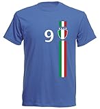 Italien Kinder T-Shirt Trikot St-1 EM 2016 - blau Italia Kids (140)