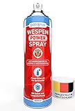 Wespen Power Spray 500ml gegen Wespen & Wespennester - Wespenspray mit 4 Meter Power-Düse sowie Sofort- & Langzeitwirkung - hochwirksam & hergestellt in D