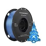 Filament PETG 1,75 mm Transparent Blau, TINMORRY PETG 1,75mm Filament für FDM 3D Drucker, 3D Druckmaterialien 1 kg 1 Sp