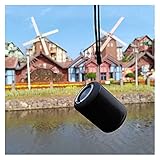 Bluetooth Lautsprecher Tragbare Bluetooth-Lautsprecher Box Sound Home Schwerer Bass Wireless Mini-Zelle Kleine Stahl Gun Metal Music Player Outdoor Subwoofer ( Color : Black , Set Type : Speaker )