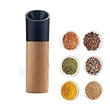 Langlebig und Verschleißfest Pfeffermühle Salzmühle, Manuelle Kreativität Aus Holz Salz und Pfeffer Mühle Mit Keramikwerk, Die Kapazität Beträgt 22ml Salz und Pfeffer Mühle für Salz,