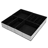 DIMJ 5 Stück Aufbewahrungsboxen, Schublade Organizer für Socken, Unterwäsche, Faltbar Aufbewahrungskisten aus Stoff für Schrank, Organizer für Kleider Schubladen Tische, Schubladen Ordnungssy