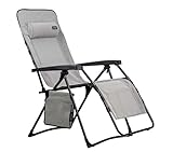Westfield XL Relaxliege hellgrau textilene bis 140 kg belastb
