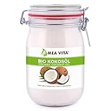 GreatVita Bio Kokosöl, nativ & kaltgepresst, 1000 ml im Bügelglas zum Kochen & Back