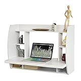 SoBuy® FWT18-W Wandtisch in weiß Wandschrank Schreibtisch Computertisch Kinderschreibtisch BHT ca:82x60x39