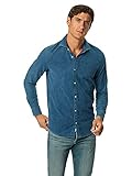 Pepe Jeans Herren Dexter Freizeithemd, Blau (Indigo 561), Larg