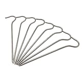 20 Stück 6mm Zelt-Heringe aus verzinktem Stahl,18cm lang