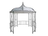 DEGAMO Luxus Pavillon Burma 300cm rund, Stahlgestell + Dach wasserdicht W