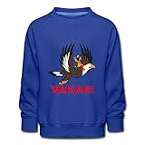 Spreadshirt Yakari Indianer Fliegt Auf Großer Adler Kinder Premium Pullover, 110-116, Royalb