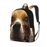 Beagle Hund Rucksäcke Kinder Schulrucksack Schultasche 3D Gedruckt Cartoon Schultasche für Jungen Grundschule und Mittelschule S