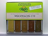 CleHo Weichwachs C12-5er Pack | Reparatur | Wachs | Holz | Möbel | Sortiment 3 | E