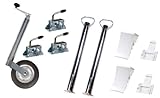 Abstellpaket Stützrad Stützen 600 mm für PKW Anhäng