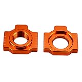 NICECNC Orange Hinterachse Blöcke Kettenversteller Kompatibel mit KTM 690 Duke/Enduro/R,950 990 1090 1190 Adventure 690 SMC R 2019 2020 2021,See Fitment,Schraube Einsteller kettensp