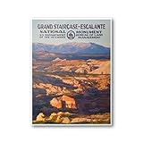 MCTEL Grand Staircase - Escalante National Monument Poster | National Park Poster | WPA Poster | National Park