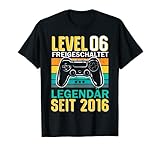 Kinder Level 6 Jahre Geburtstags Junge Gamer 2016 Geburtstag T-S