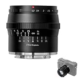 TTARTISAN 50mm F1.2 Objektiv APS-C MF für Fuji X Mount Kameras X-A1 X-A10 X-M1 X-M2 X-H1 X-T1 X-T10 X-T2 X-T20 X-T3 X-T4 X- T100 X-T200 X-T30 X-PR01 XS10 und mehr.(Black)