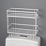 LZYJ Über Dem Toilettenlagerregal, Bad Organizer, Oberhalb des Papierhalters Der Ablagerung Schrank, Kein Bohrwandmontagedesign, Raumsparung W