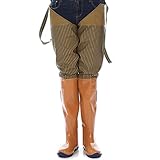 TTOOY Herren Angeln Wathose, wasserdichte Stiefel Angelhose Teichhose, leichte und atmungsaktive Hüftwathose (PU-Material) (Größe: 43, Farbe: A)